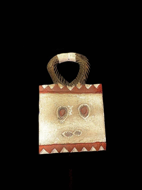 African masks ritual mask ceremony- Wooden tribal Wooden facial Goli kple -3407