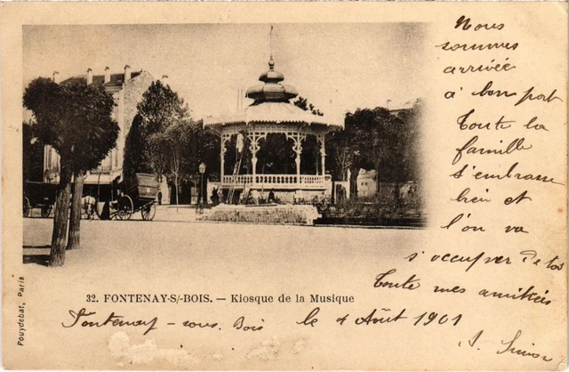 CPA AK Fontenay Kiosque de la Musique FRANCE (1282705)
