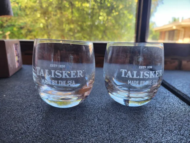 Talisker Whisky Promo Glasses Islay (Pair) Whiskey Drinking