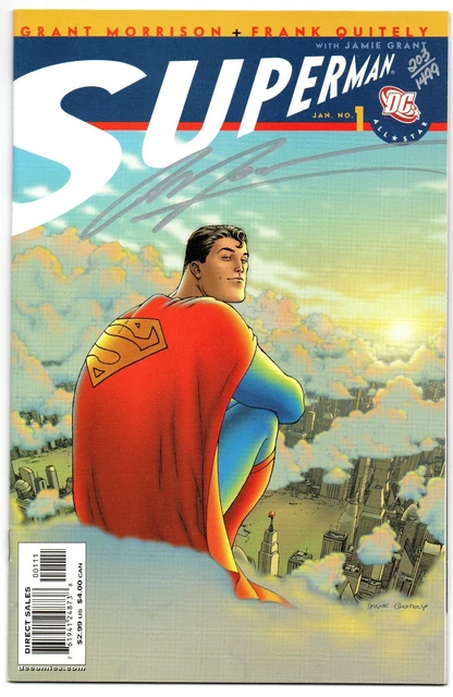 All-Star Superman #1 DC Comics, Jan 2006 Signed by Grant Morrison COA# 203