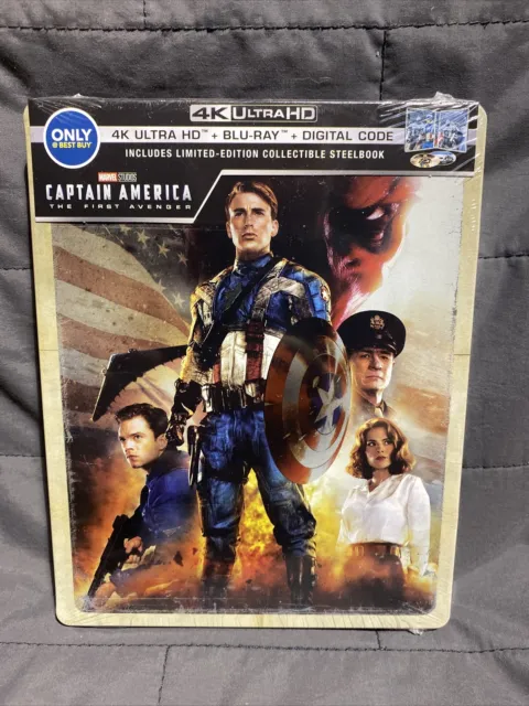 Captain America The First Avenger Steelbook 4K Ultra HD + Blu-Ray + Digital LE