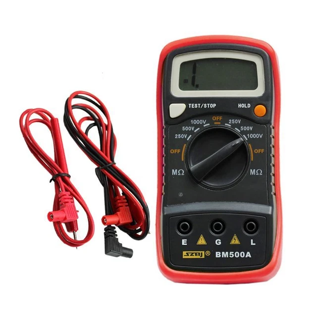 BM500A 1000V 1999M Tester Resistenza Isolamento Digitale Misuratore Megohmmetro Megger