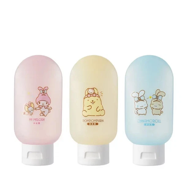 SANRIO MY MELODY Cinnamoroll Pompompurin Travel Bottles Miniso EUR 20