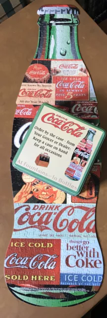 Coca-Cola COKE Jigsaw Puzzle in Collectible Tin Box - 500 Pieces - Bottle Shaped