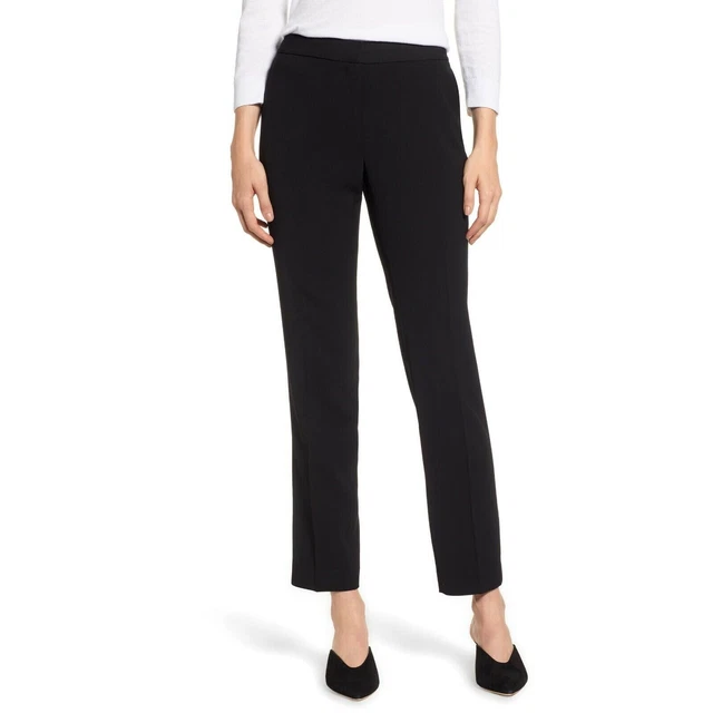 VINCE CAMUTO NEW $89 Textured Skinny Ankle Pant in Rich Black Size 16