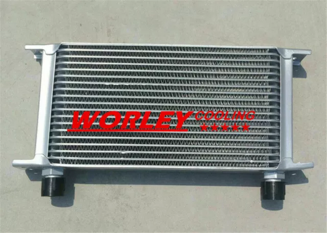 Full Aluminum Universal 19 Row Engine Transmission 10-AN Oil Cooler oilcooler