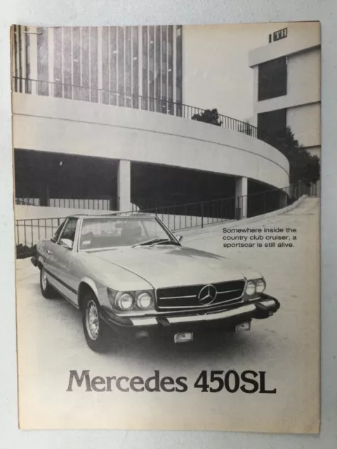 MISC1794 Vintage Article Road Test 1977 Mercedes Benz 450SL Jan 1977 4 page