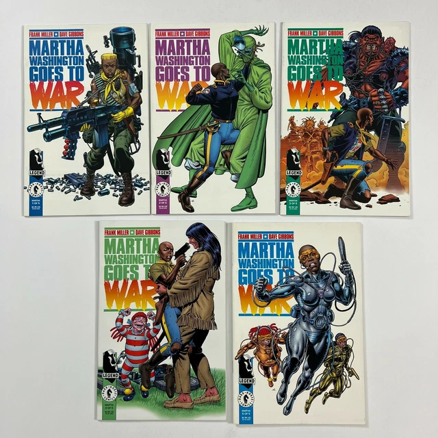 Martha Washington Goes To War 1-5 1 2 3 4 5 Complete Series (1994, Dark Horse)