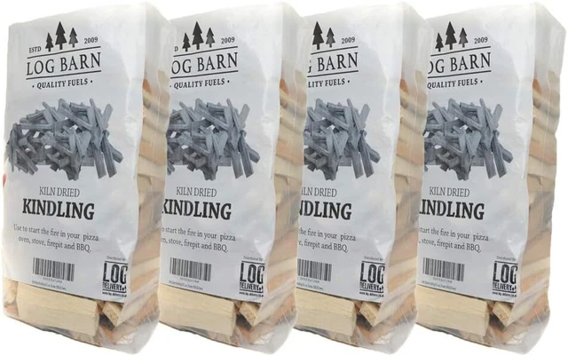 Kindling Wood x 4 sacchetti - Forno essiccato. Perfetto per accendere fuochi aperti,...