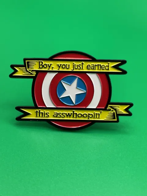 Captain America Falcon Winter Soldier Quote MCU Disney+ Enamel Pin! 3