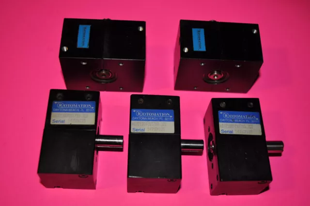 Lot Of 5 New Old Stock Rotomation Pneumatic Rotary Actuators