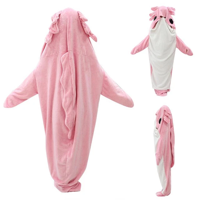 Coperta animale adulto bambini morbida accogliente felpa con cappuccio coperta sacco a pelo n ew
