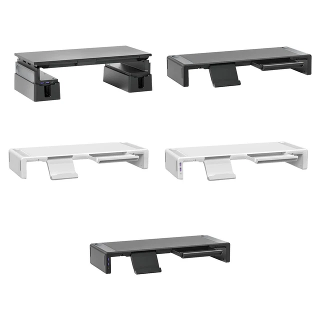 2 Pièces Étagère Supérieure TV, Support de Stockage de Moniteur, Tablette Supérieure pour Téléviseur, Postuler à TV Box, Routeur, Boîte de Jeu