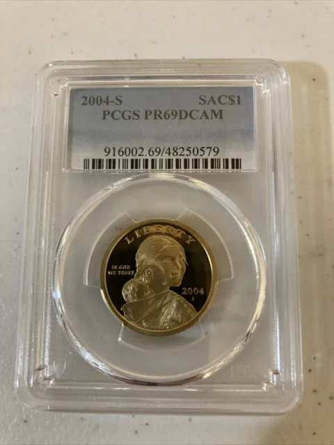 2004 S $1 Sacagawea Dollar PCGS PR69DCAM