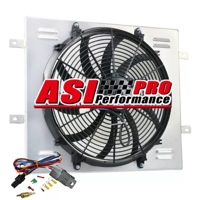 Aluminum Shroud Fan Relay Kit For 1987-06 Jeep Wrangler YJ TJ 2.4L 2.5L 4.0L