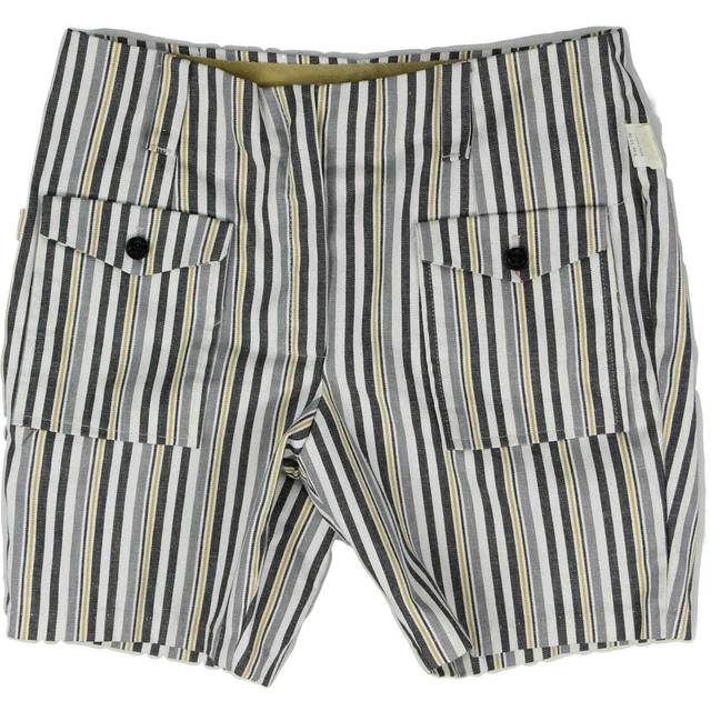 60s 70s Vintage Vertical Striped High Waisted Shorts