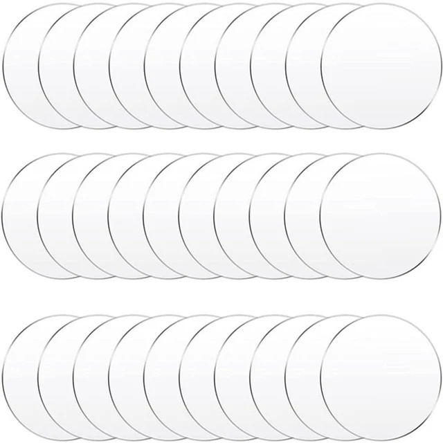 30 Pieces Acrylic Place Cards Acrylic Circles Blanks Acrylic Sheet Blank