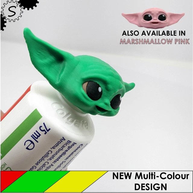BABY YODA GROGU Toothpaste Topper Lid MultiColour Mandalorian 3d Printed £5.95 PicClick UK