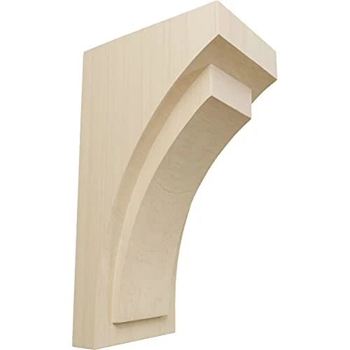 Ekena Millwork CORW05X06X12FERW-CASE-2 Large Felix Wood Corbels, 5"W x 6 3/4"D