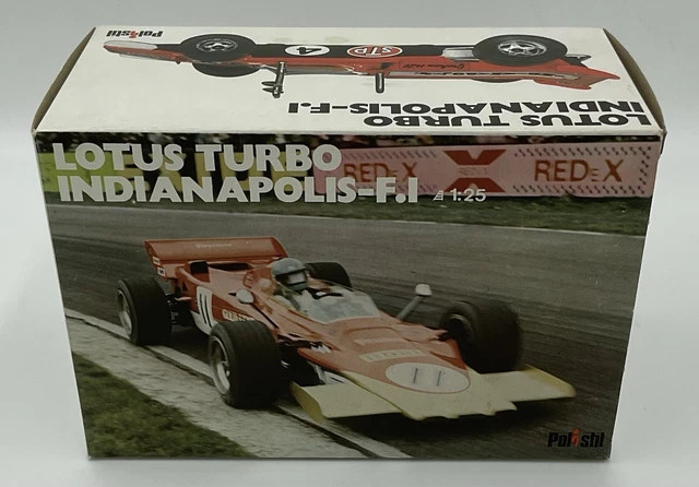 Polistil 1/25 – Lotus Turbo Indianapolis – Modèle Métal Multicolore – Année 1980