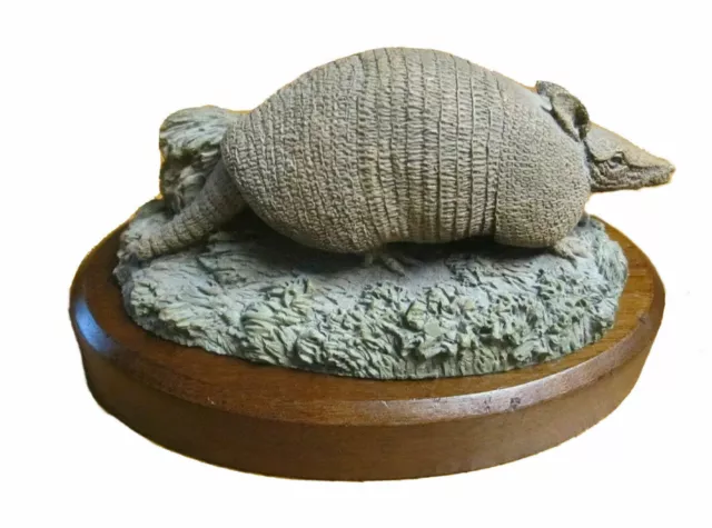 HAMILTON COLLECTION Audubon Bronzes #6 Texas Nine-Banded Armadillo (Deaton) COA 3