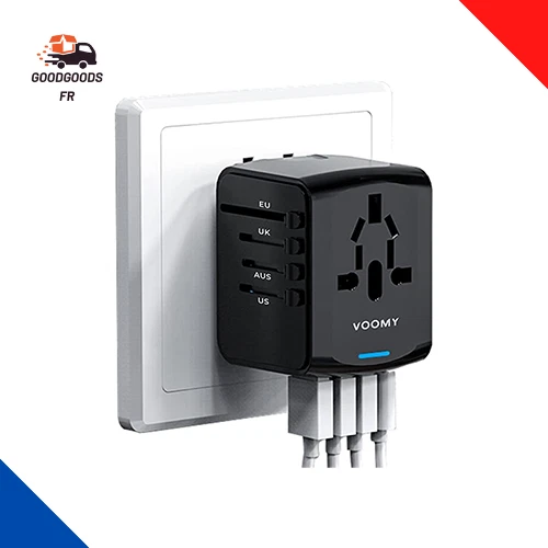 VOOMY Adaptateur Universel De Voyage, Adaptateur Prise Universelle Pour 170+Pays