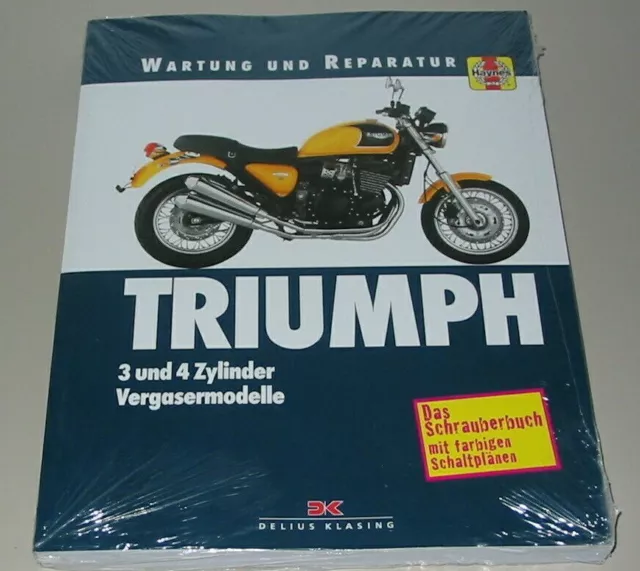 Reparaturanleitung Triumph 3 + 4 Zylinder Vergaser Modelle Wartung + Reparatur!