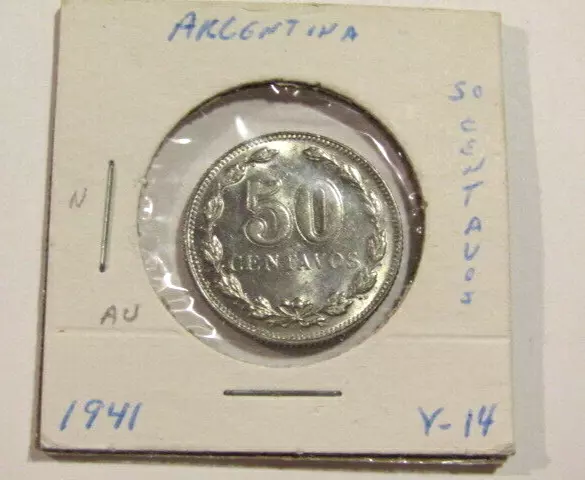 Argentina 1941 50 Centavos Au Coin