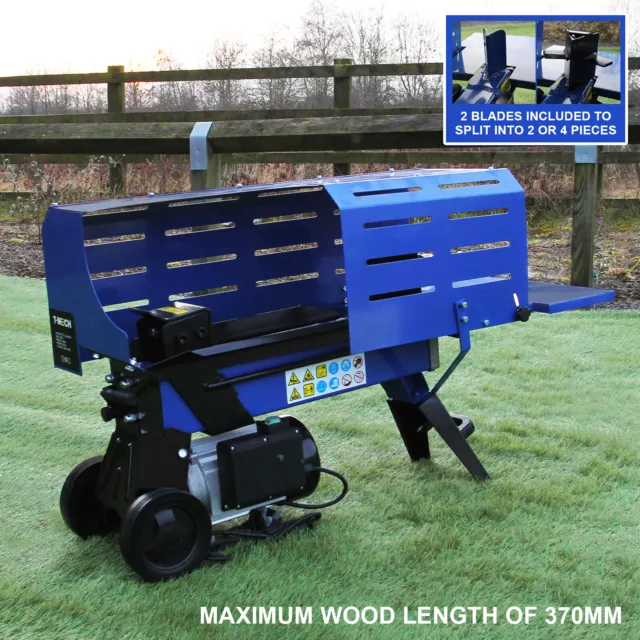 Log Splitter 5 Ton Timber Fire Wood Cutter 3L Hydraulic Electric 2000W Motor