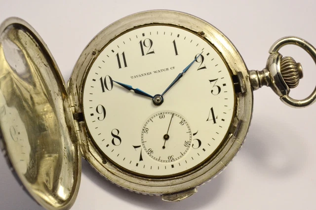 Montre à Gousset Ancienne En Argent Massif – Répétition Des Quarts, Sonnerie, Mécanique Manuelle Suisse
