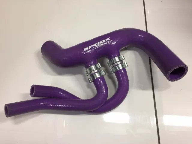Peugeot 106 GTI 1.6 16v Top Radiator Silicone Hose (with oil cooler) - PURPLE
