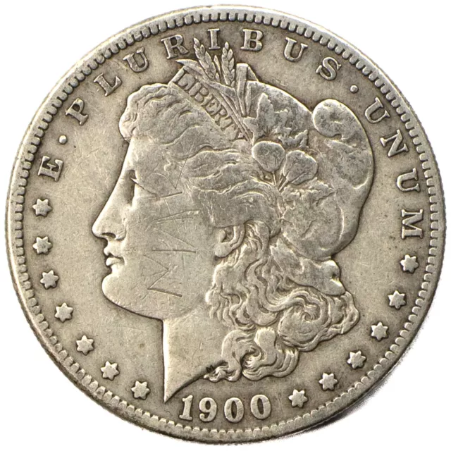 1900 S San Francisco Morgan Dollar Silver  $1 - VF/XF+ Details Engraved**