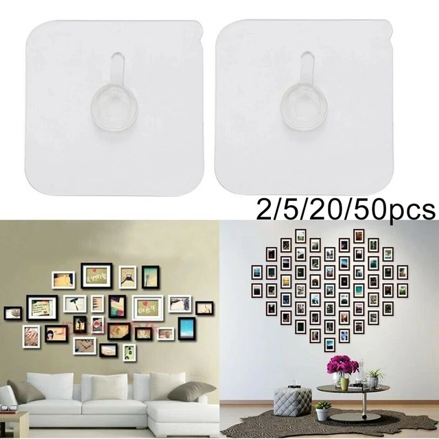STRONG ADHESIVE WALL Hooks Load Bearing Capacity of 5kg for Photos and
