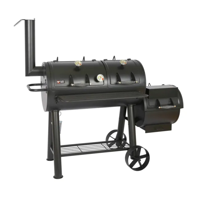 Longhorn Smoker Grill MS-600 Master Holzkohlegrill 20 Zoll Räucherkamin BBQ
