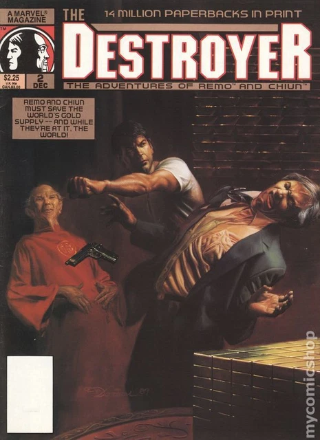 Destroyer The Adventures of Remo and Chiun #2 FN- 5.5 1989 Stock Image Low Grade