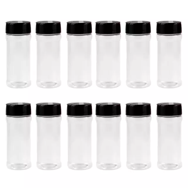 96Pcs 100ML Clear Plastic Spice Bottles Jars Containers Shaker Lid Herb Bottles 2