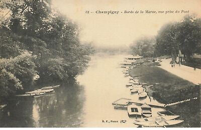 94 Champigny Sur Marne #21824 Bords De Marne Vue Du Pont Canots Barques