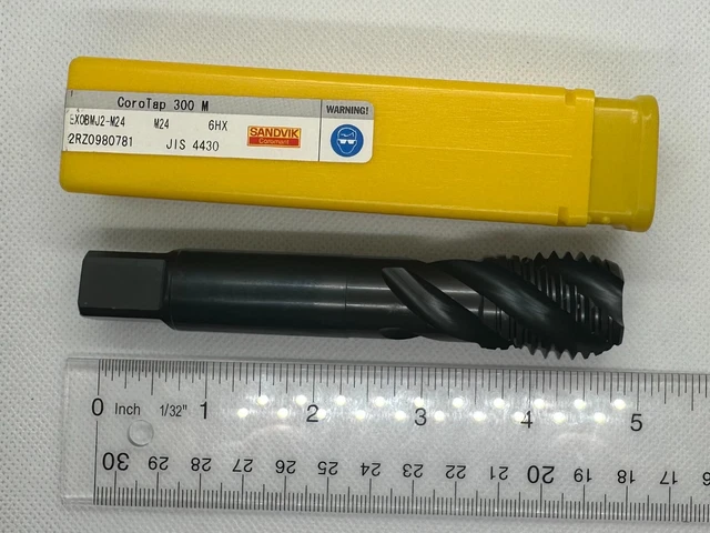 SANDVIK Coro Tap 300 M EX0BMJ2-M24 TiCN Coating M24 6HX Screw Length: 120mm