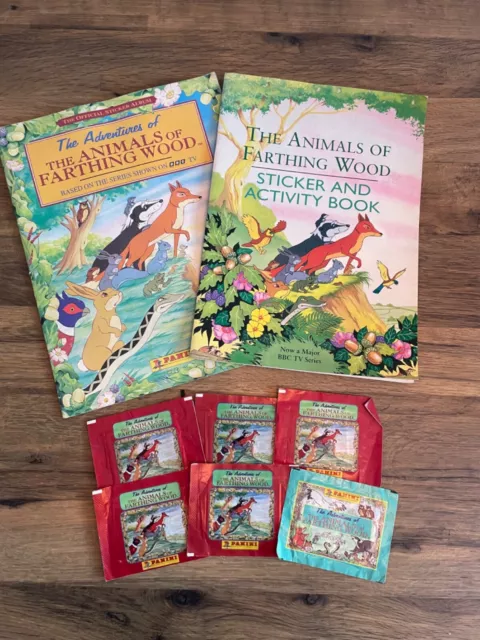 The animals of farthing wood sticker and activity book with 6 panini sealed pack