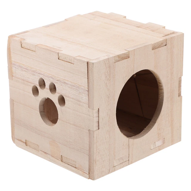 2 Pc Cabina Di Legno Per Criceti Capanna Nascondiglio Del Criceto