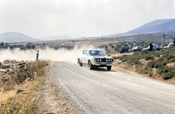 Harry Kallstrom Claes-Goran Andersson Datsun Violet 160J 1976 WRC Rally Photo 1