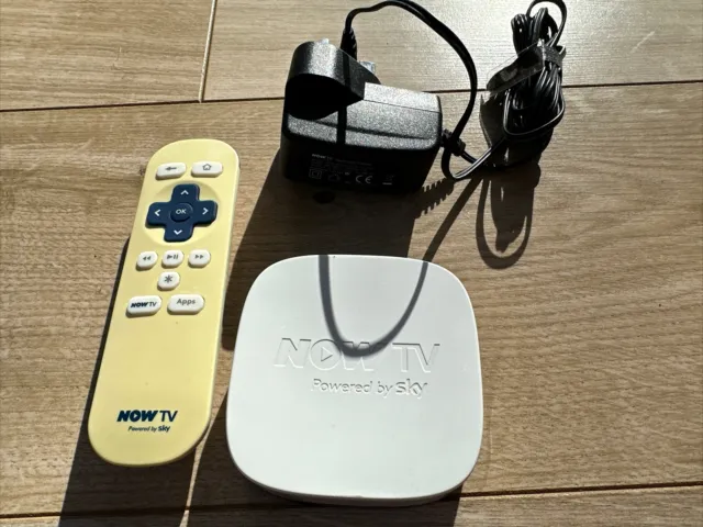 NOW TV Model 2400SK White,  With Remote And Mains Plug
