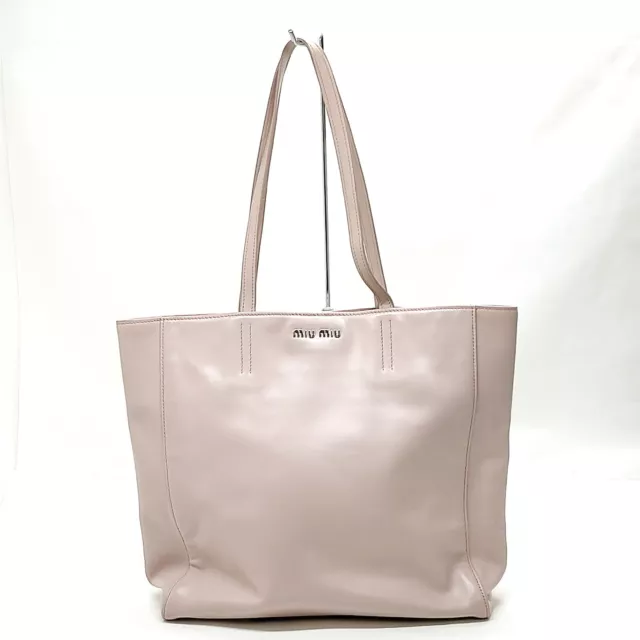 Miu Miu Tote Bag  Pink Leather 3239678