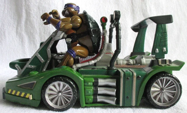 Lot De 3 Figurines Tortues Ninja Vintage + 1 Transformable + Véhicule - Occasion - Collection Jouets Rétro