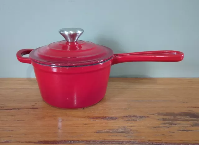 Crofton Enameled Cast Iron Skillet Fry Pan 12”French Red