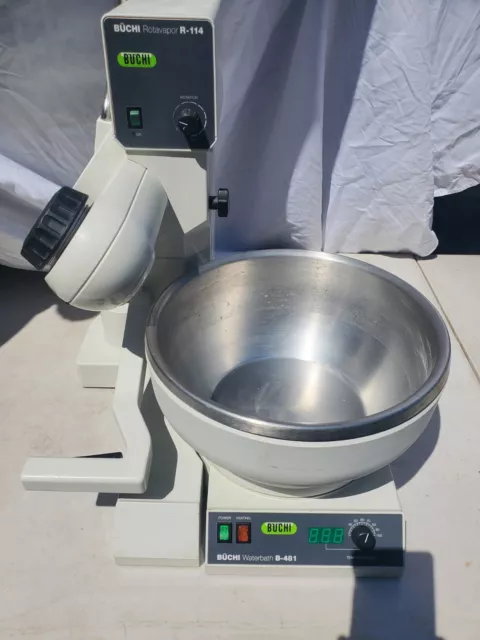 BUCHI R-114 Rotary Evaporator With BUCHI B-481 Digital Waterbath