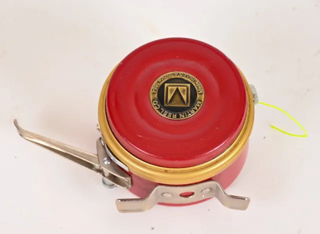 VINTAGE MARTIN MOHAWK Automatic Fly Fishing Reel No. 49A Red Gold