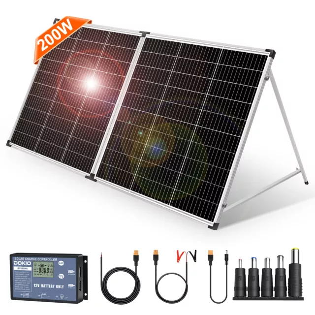 200W 12v Faltbar Tragbare Solarpanel Kit für Autobatterie/Wohnmobil/Telefon