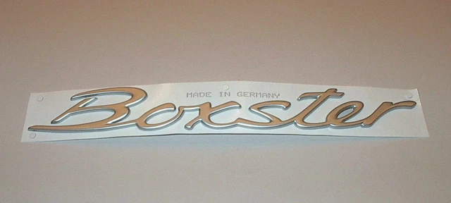 Genuine Porsche 987 Boxster ( 986 ) Rear Badge Emblem Silver New