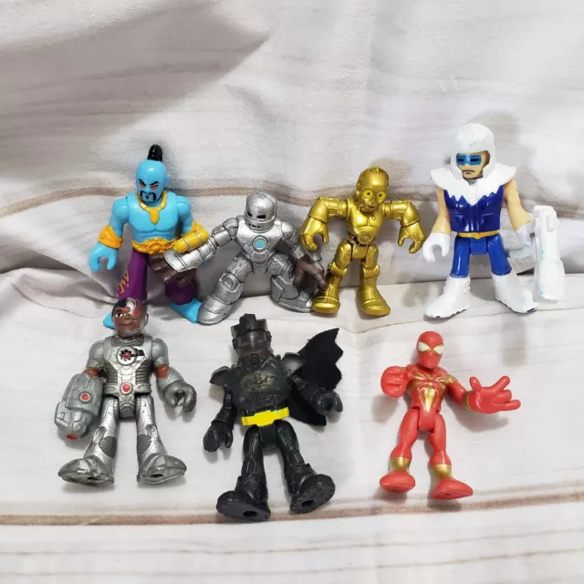 Hasbro Imaginext Action Figure Bundle Set Of 7 DC Marvel Star Wars